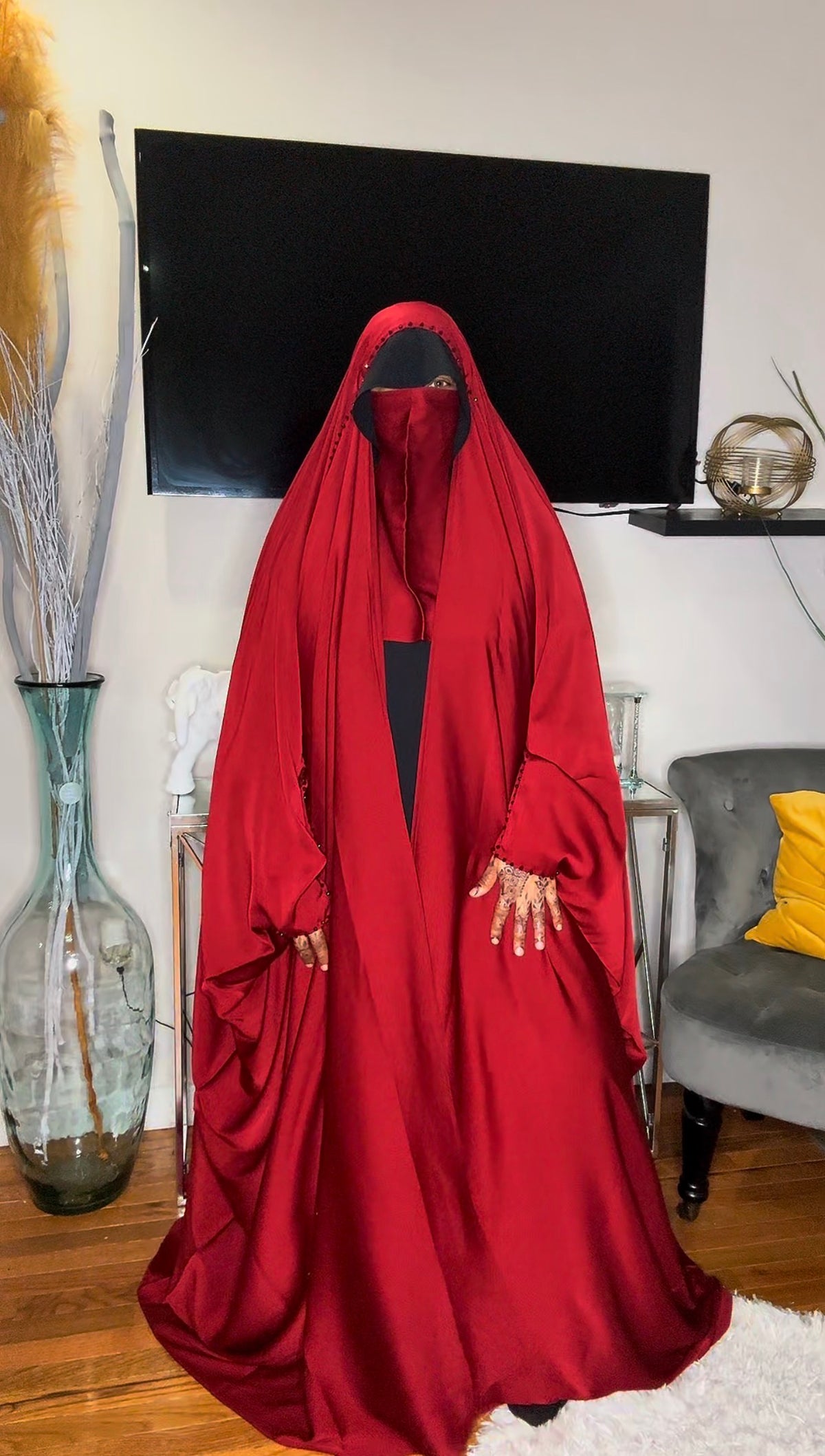 Nusaybah Abaya – Luxury Satin Modest Abaya