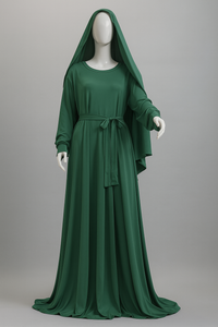Raha 3 Piece Abaya (Eagles Green) Ships by 9/13