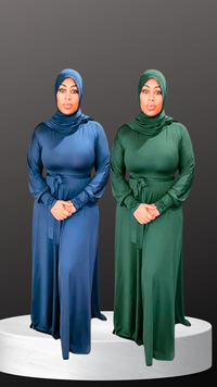 Raha 3 Piece Abaya (Eagles Green) Ships by 9/13