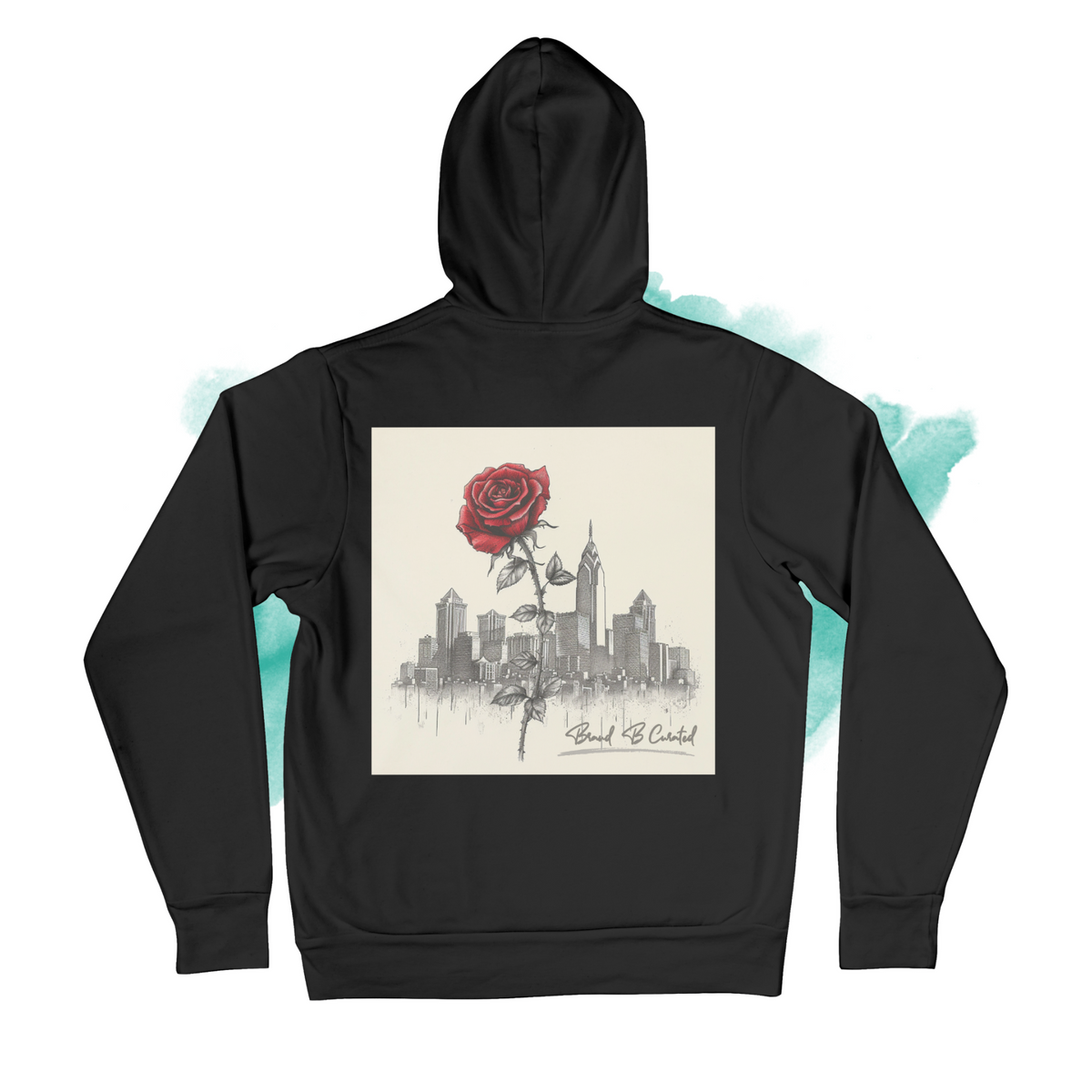 Concrete Rose Unisex Hoodie Cream