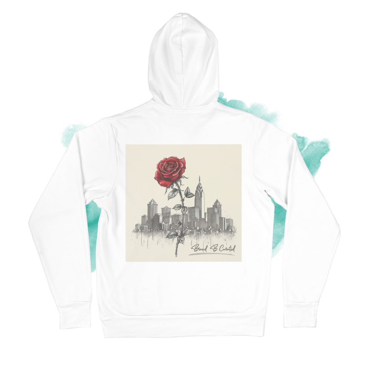 Concrete Rose Unisex Hoodie Cream