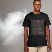 Concrete Rose Unisex Short Sleeve Black