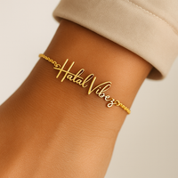 “Halal Vibez” Gold Plated Bracelet