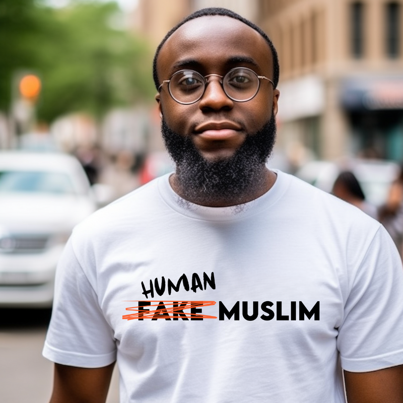 Human Muslim BLACK T-Shirts