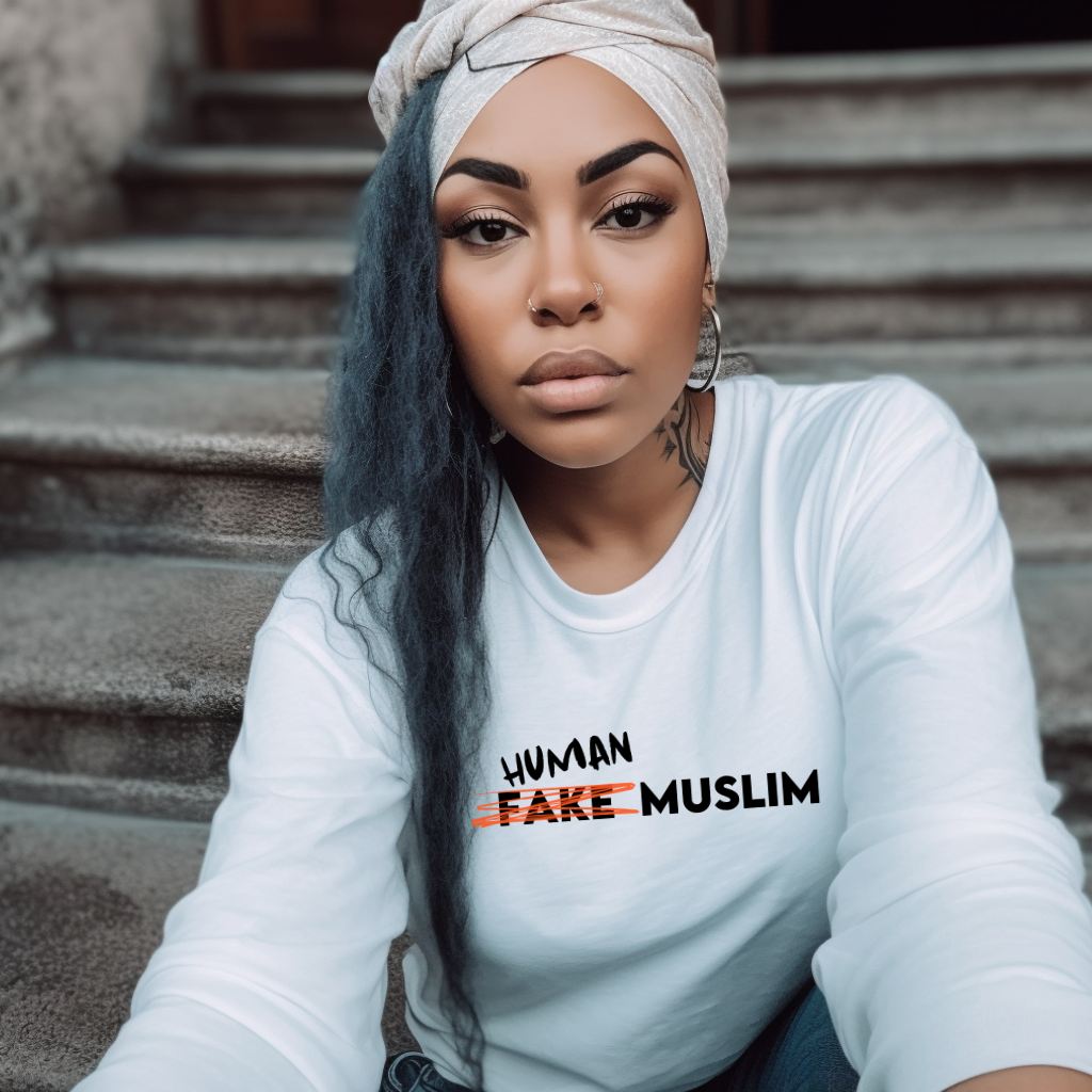 Human Muslim BLACK T-Shirts